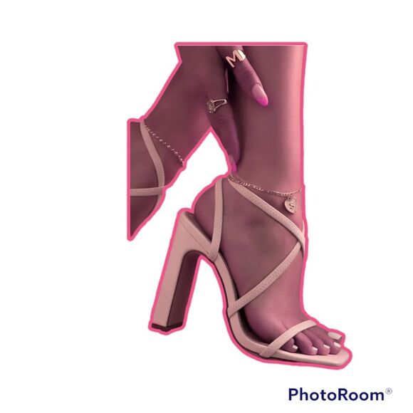 Kayleen By Los Angeles Women's Criss-Cross Elastic Ankle Strap - Picture 9 of 9